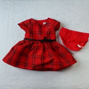 Carter's baby girl plaid dress